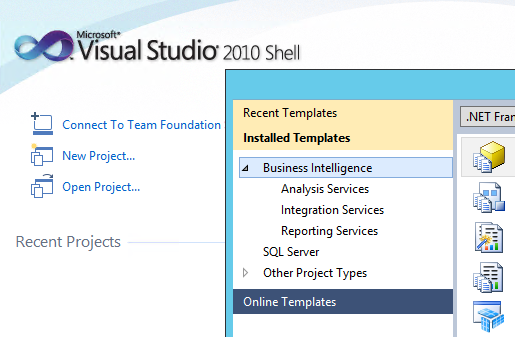visual studio 2012 with business intelligence